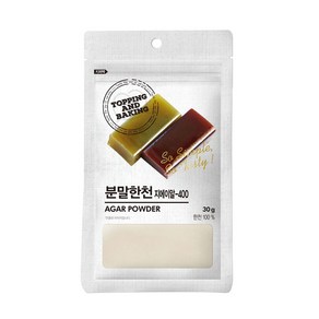 큐원 홈베이킹 분말한천, 30g, 6개