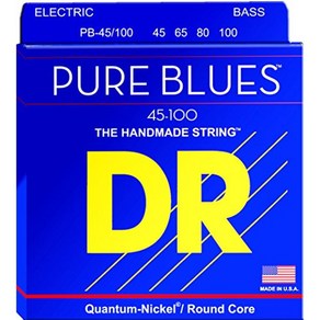 DR Stings 베이스현 5현 PURE BLUES 칸텀 니켈.045-.125 PB5-45, 1개