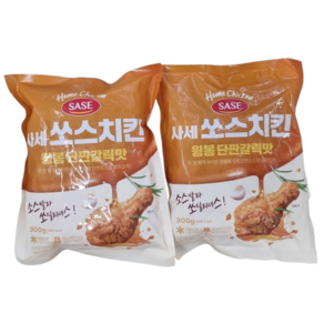 사세 쏘스치킨 윙봉 단짠갈릭맛, 300g, 2개