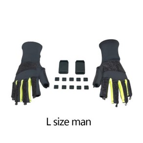 MHand VR 모션 캡처 관성 장갑 제스처 인식 가상 인터랙티브 스마트 데이터, Only gloves M, 02 Only gloves L