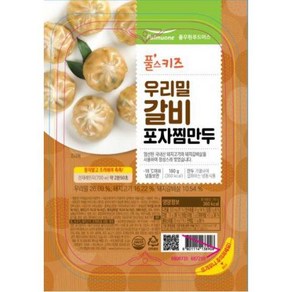 우리밀갈비포자찜만두 180g(6개입) 풀스키즈 냉동, 6개, 단품