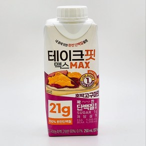 테이크핏 맥스 호박고구마맛 드링크믹스 RTD, 250ml, 6개