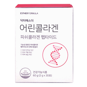 [피쉬콜라겐 펩타이드 함유] 에스더포뮬러 닥터에스더 어린콜라겐 120포, 60g, 2개