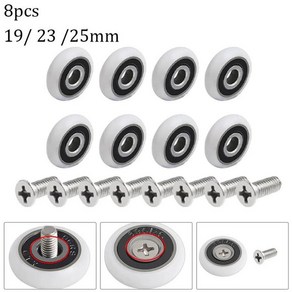 샤워실 캐빈 도르래 롤러 러너 휠 풀리 브라, 1개, 2. 23mm