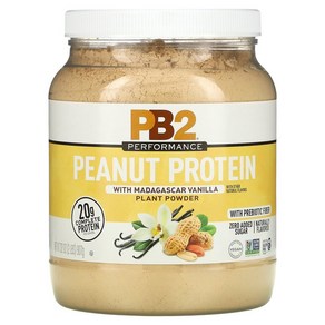 PB2 Foods 퍼포먼스 피넛 프로틴 마다가스카르바닐라 2 lbs (907g), 1개, 907g