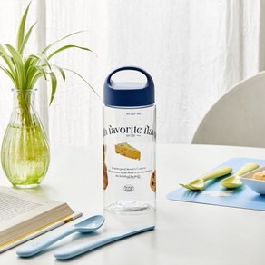 [모던하우스 인천점] 한손에 쏙 물병 500ML 베어브런치 블루_PL0123097, 블루, 1개