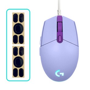 로지텍 G102 2세대 LIGHTSYNC 게이밍 유선 마우스 MU0054 + 마우스 피트 2p, 라일락(마우스)