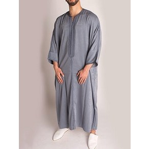 Muslim Men Robe Jubba Thob Islamic Clothing Dress Saudi Arabia Abaya Middle East [S00103696]