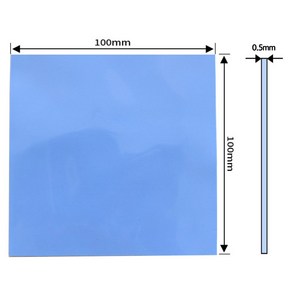 쿨러 써멀패드 Thermal Pad 쿨링 방열 열전도패드 100 x 0.5mm