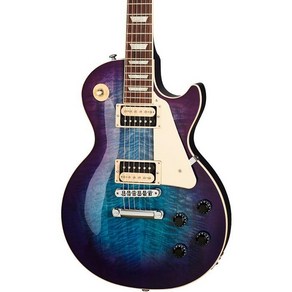 Gibson Les Paul Taditional Po V Flame Top Electic Guita Bluebey Bust, One Size, One Colo, 1개