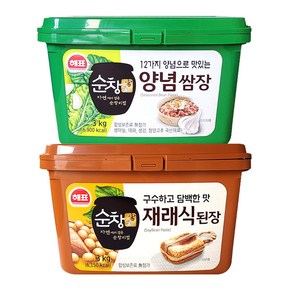 해표 순창궁 재래식 된장 3kg + 양념 쌈장 3kg, (해표) 순창궁 된장 3kg+ 쌈장 3kg