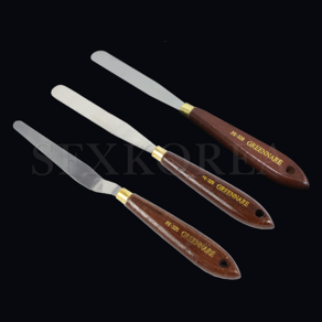 SFXKOREA GN.우드 핸들 스패츌러(Wood Handle Spatula) 조소용구 특수분장도구, GN.우드 핸들 스패츌러(Wood Handle Spatula)_#329