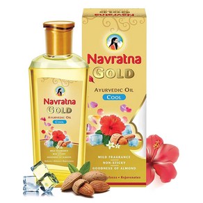 Navatna Gold Ayuvedic 바디오일 200ml, 200ml(1팩), 1개