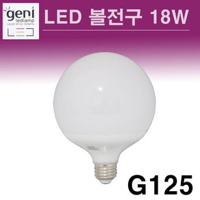 지니 LED 볼전구 18W 주광색 전구색