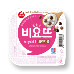 서울우유 비요뜨 크런치볼 143g, 138g, 12개