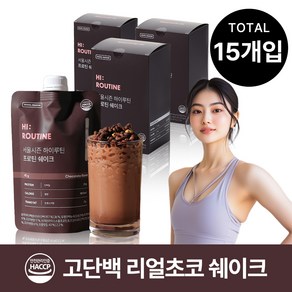 서울시즌 하이루틴 단백질 아침 식사대용 한끼 식단 간식 프로틴 초코맛, 45g, 3개