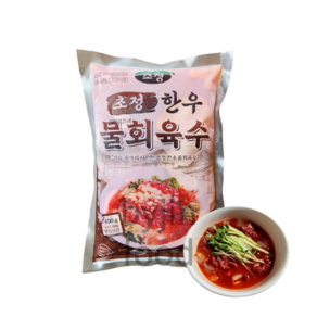 [아이스박스 무료] 초정 한우 물회육수 400gx30봉, 400g, 30개
