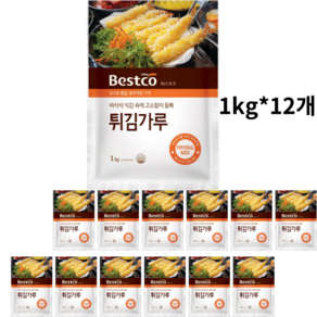 베스트코 튀김가루 1kg, 12개