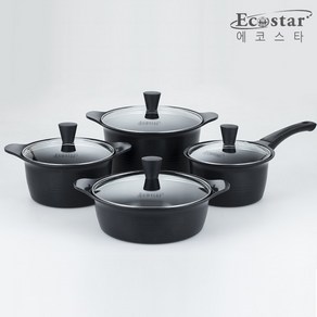 에코스타 통주물 IH 세라믹냄비 4종세트, 18cm 편수, 20cm 양수, 24cm곰솥, 24cm 전골, 1세트