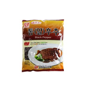 다인 통알후추 600g 알후추 통후추 흑후추 블랙페퍼, [6222-0]600g 통후추 알후추_우리승진, 1개