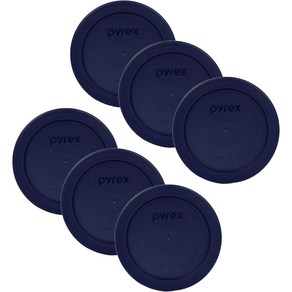 Pyex Blue 2 Cup Round Stoage Cove #7200-PC fo Glass Bowls 파이렉스 블루 2컵 원형 보관 커버 #7200-PC 유리 그릇용 6, 1개