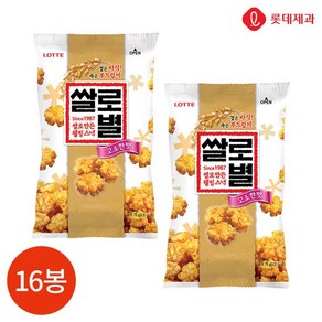 [KT알파쇼핑]롯데 쌀로별 고소한맛 78g x 16봉, 단일상품_개당 중량_상세페이지참조