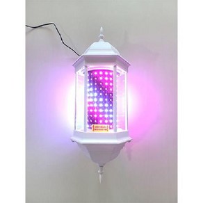 미용실싸인볼 미니 헤어샵 간판 사인볼 바버샵 이발소 장식볼, 기본, 화이트+화이트 LED (모터미포함)