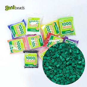 지니비즈(GENIBEADS) 리필용 싱글비즈_지니비즈 1000비즈, 패롯그린, 1개