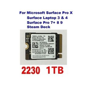 삼성 SAMSUNG [세금포함] [정품] PM991a 1TB SSD 솔리드 스테이트 드라이브[세금포함] M.2 2230 NVMe PCIe Fo SURFACE 노트북 Dell LA