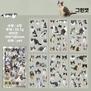 스티커 고양이 캣맘 다꾸 귀여운 폰꾸 다이어리 꾸미기 냥이 집사