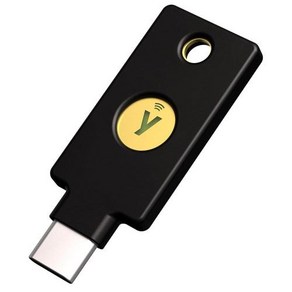 Yubico - 보안 키 C NFC - 블랙 - 2단계 인증2FA 보안 키 USB-C 또는 NFC를 통한 연결