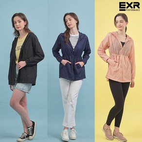 [쇼핑엔티] EXR 25SS 최신상! 초경량 나일론 썸머 냉감 자켓 1종 여성, 핑크/105, 1개