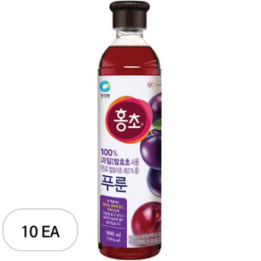 청정원 홍초 푸룬, 900ml, 10개