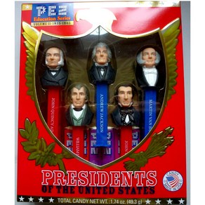 Pesidents of the USA PEZ Candy Dispenses: Volume 2 - 1825-1845 미국 PEZ 캔디 디스펜서의 대통령: 2권 - 1825-1845, 1개, 80.51g