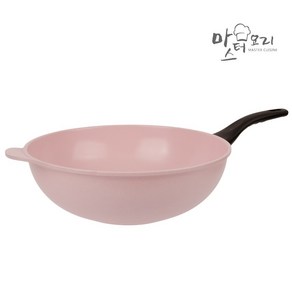 [국내산] PINK 세라믹 대형 궁중팬 32cm ( 평일 오후 2시 이전 주문 오늘발송가능 ), 1개