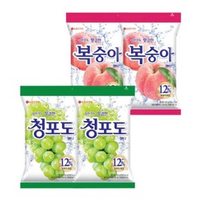 롯데제과 청포도캔디 + 복숭아캔디