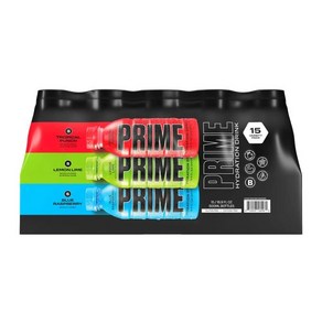 카페인 에너지 드링크 프라임 하이드레이션 버라이어티 개 바이 로건 폴 X KSI 16.9 fl. oz. 15 pk. 253.5 Fl Oz, 500ml