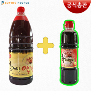 [홍일] 꽃게 홍게액젓 1.8L 증정간장500ml 편스토랑 양지은 파김치 액젖 이영자 장민호 진서연 홍게간장 W.A.T.B, 1개