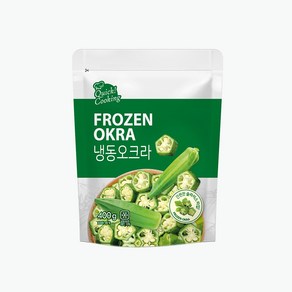 [퀵쿠킹] 냉동 오크라 400g, 1개