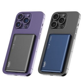 휴대용 초고속 보조배터리 무선 충전 초슬림 10mm 20W 5000mah 맥세이프 S24 아이폰15, 그레이