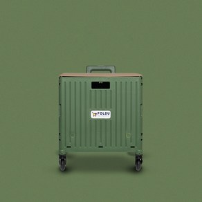 폴듀 3세대 접이식 폴딩카트 65L 대용량 4바퀴 핸드 쇼핑 장바구니 캐리어, 1개, 1.카키