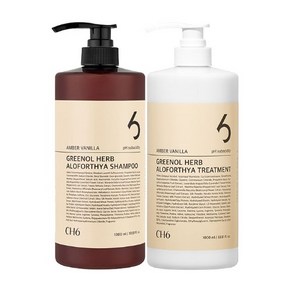 CH6 헤어케어세트 그리놀허브 탈모샴푸 + 트리트먼트 엠버바닐라향 1000ml, 1세트, 1L