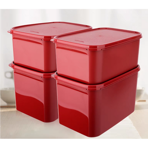 타파웨어 김치통 대용량 직사각 Tupperware 4개세트 (4.3L 2p + 6.5L 2p)