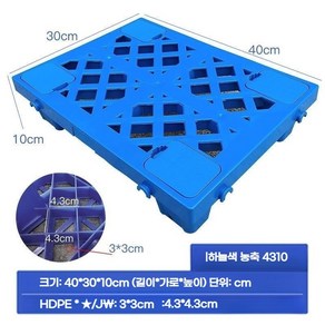 블럭깔판 깔판 파레트 조립식 파렛트 물류 창고 고강도 플라스틱판, 1세트