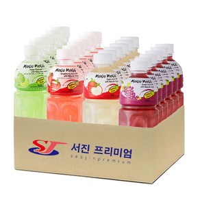 (서진프리미엄) 모구모구 4종혼합(멜론+딸기+사과+포도) 320mlx24ea, 24개, 320ml