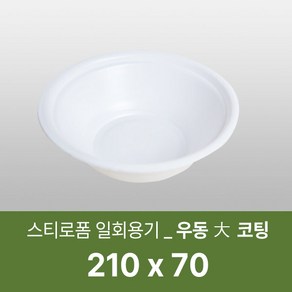 태양산업사 일회용 포장용기 원형용기 국물포장 우동(대) 코팅 100개 1박스, 1개