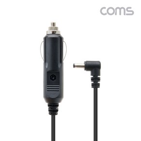 Coms TB582 시가잭 DC 12V 2A 전원 꺽임 케이블 2M 외경3.5 꺽임형, 1개