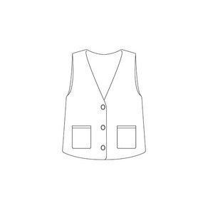 패션스타트 패턴인 P359 Vest 여성 베스트 조끼 옷 패턴 도안 옷본 여성복