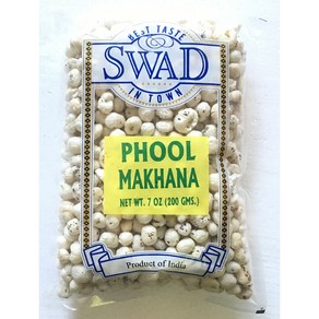 Swad Phool Makhana - Puffed Lotus Seeds - 200 Gams Swad Phool Makhana - 부풀어 오른 연꽃 씨앗 - 200 그램, 1개, 200g