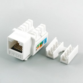 Coms COMS 키스톤잭 - CAT5e 백색/BU561/10/100Mbps/아울렛 변환젠더/기타-기타 변환젠더, 1개